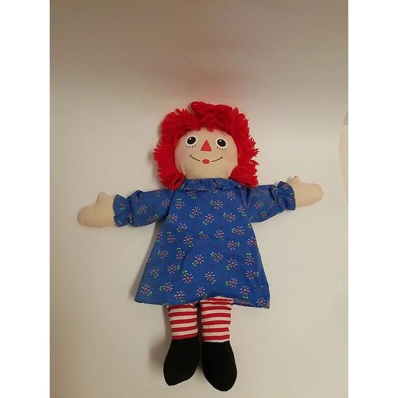 Raggedy Ann 80th Anniversary 18 In Plush Doll Hasbro 2002 - Picture 2 of 7